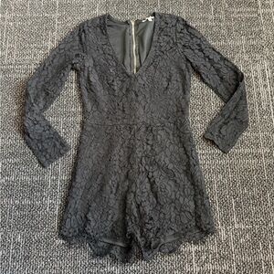 Charlotte Russe Black Lace Romper